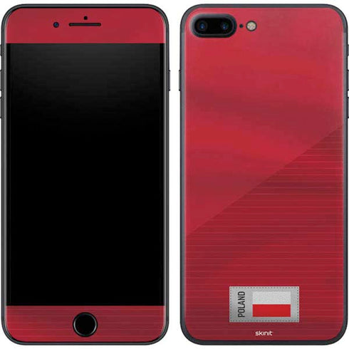 Poland Soccer Flag iPhone 8 Plus Skin