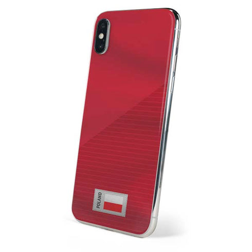 Poland Soccer Flag iPhone X Skin