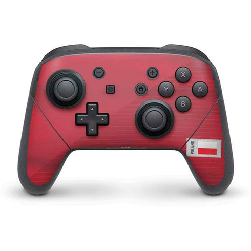 Poland Soccer Flag Nintendo Switch Pro Controller Skin
