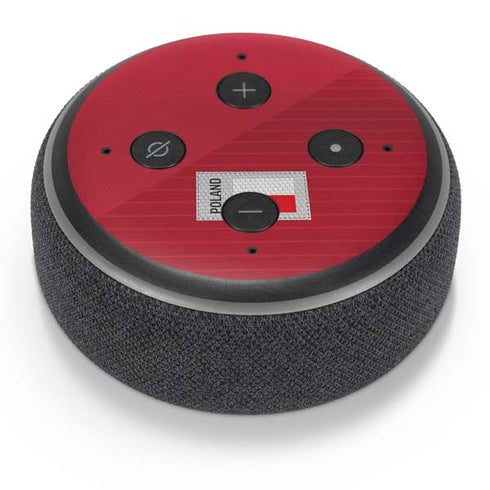 Poland Soccer Flag Amazon Echo Dot Skin