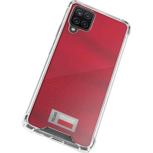 Poland Soccer Flag Galaxy A12 Clear Case