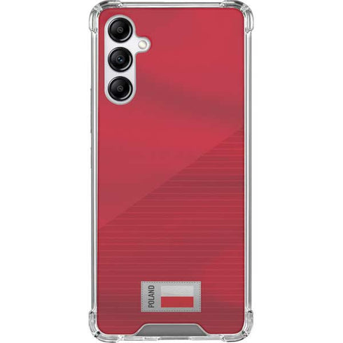 Poland Soccer Flag Galaxy A14 5G Clear Case