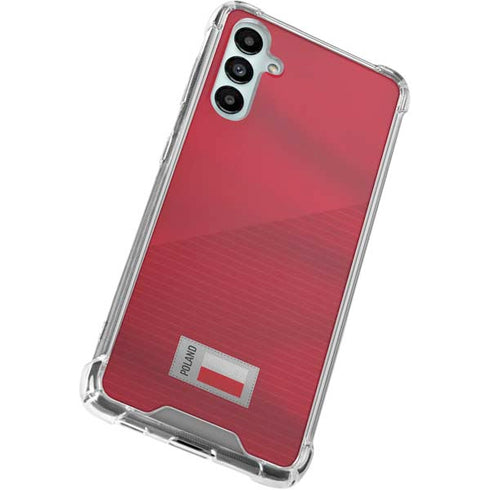 Poland Soccer Flag Galaxy A15 5G Clear Case