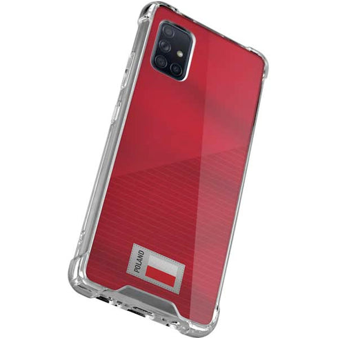Poland Soccer Flag Galaxy A51 5G Clear Case