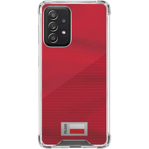 Poland Soccer Flag Galaxy A52 5G Clear Case