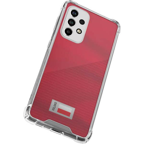 Poland Soccer Flag Galaxy A53 5G Clear Case