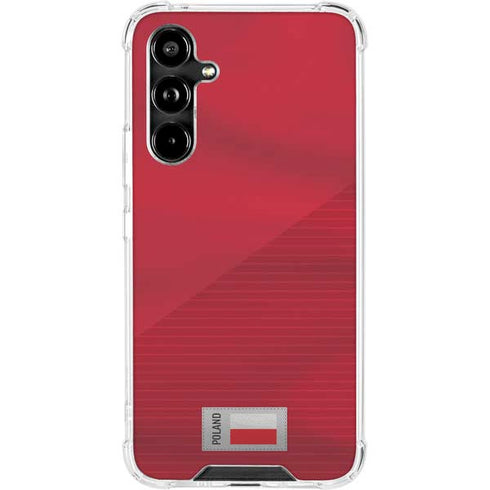 Poland Soccer Flag Galaxy A54 5G Clear Case
