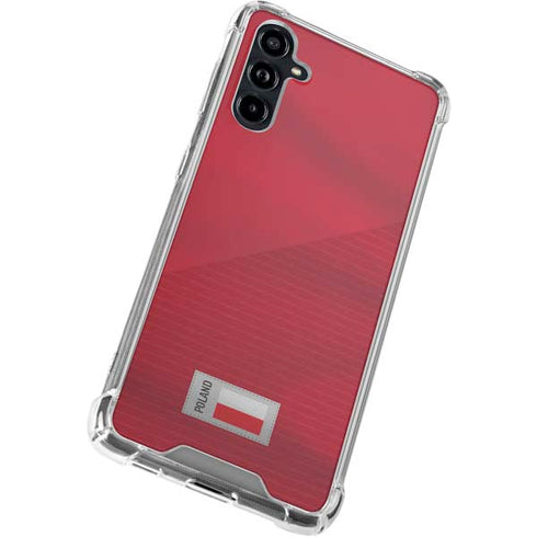 Poland Soccer Flag Galaxy A54 5G Clear Case