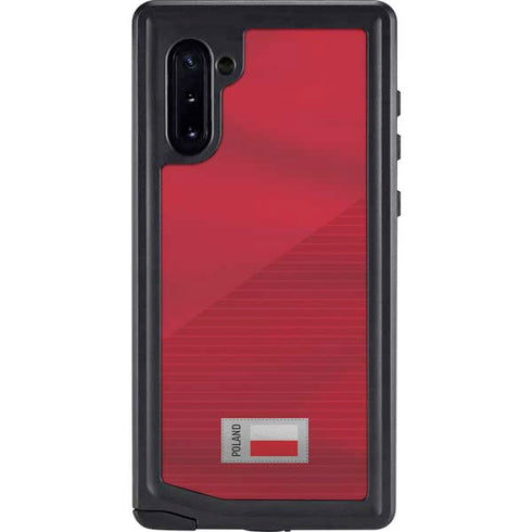 Poland Soccer Flag Galaxy Note 10 Waterproof Case