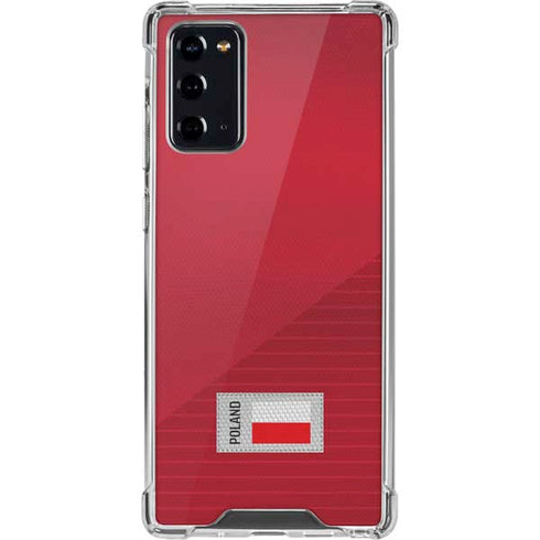 Poland Soccer Flag Galaxy Note20 5G Clear Case