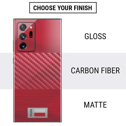 Poland Soccer Flag Galaxy Note20 Ultra 5G Skin