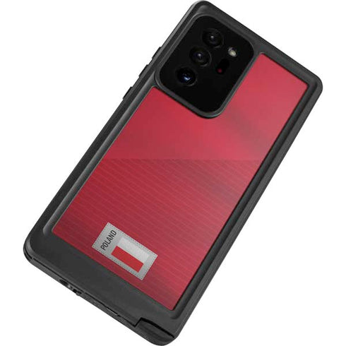 Poland Soccer Flag Galaxy Note20 Ultra 5G Waterproof Case