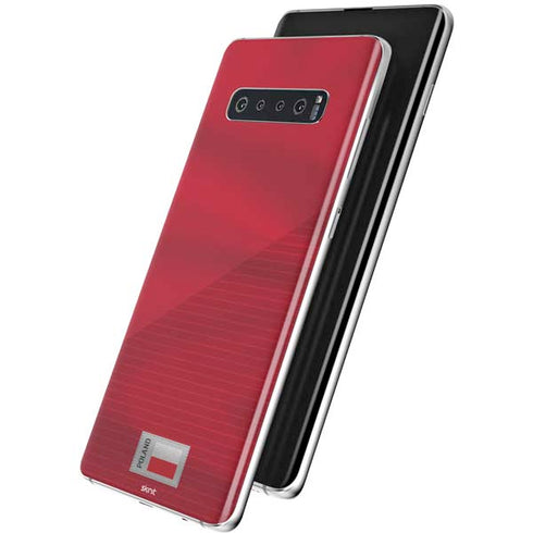 Poland Soccer Flag Galaxy S10 Plus Skin