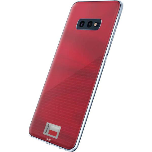 Poland Soccer Flag Galaxy S10e Skin