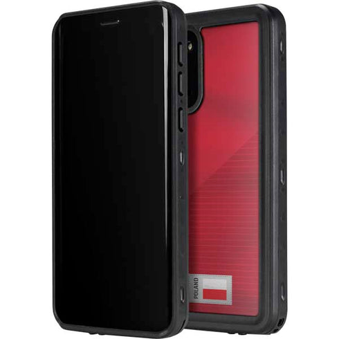 Poland Soccer Flag Galaxy S20 Plus Waterproof Case