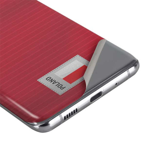 Poland Soccer Flag Galaxy S20 Skin