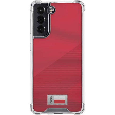Poland Soccer Flag Galaxy S22 Clear Case