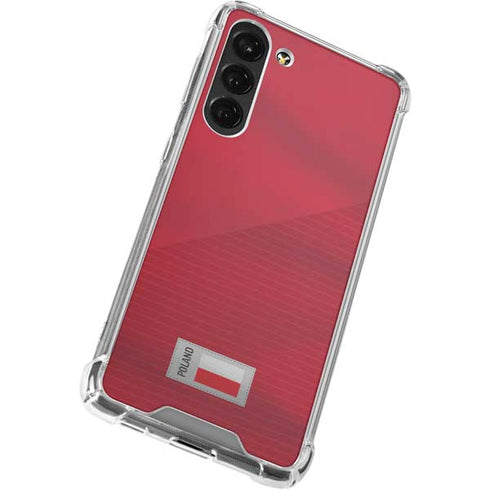 Poland Soccer Flag Galaxy S23 Plus Clear Case