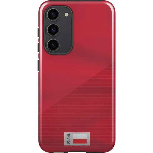 Poland Soccer Flag Galaxy S23 Plus Pro Case