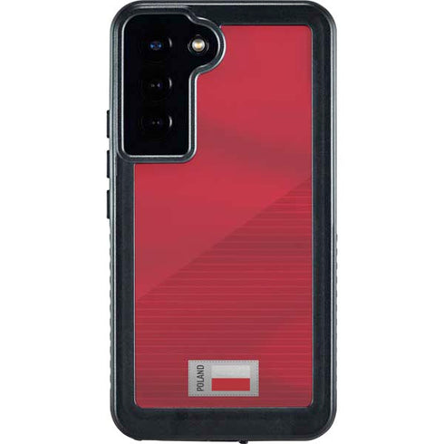 Poland Soccer Flag Galaxy S23 Plus Waterproof Case