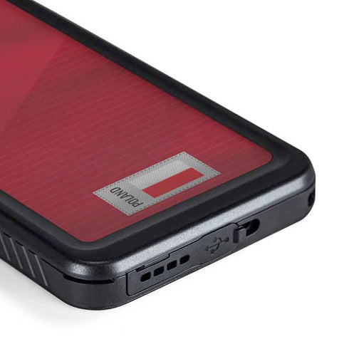 Poland Soccer Flag Galaxy S23 Plus Waterproof Case