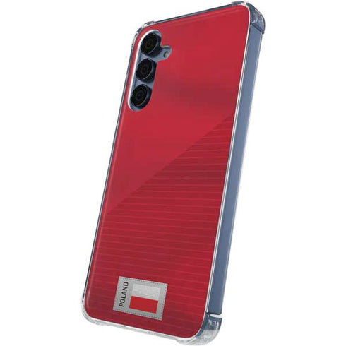 Poland Soccer Flag Galaxy S24 Clear Case