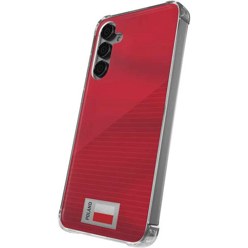 Poland Soccer Flag Galaxy S24 Plus Clear Case