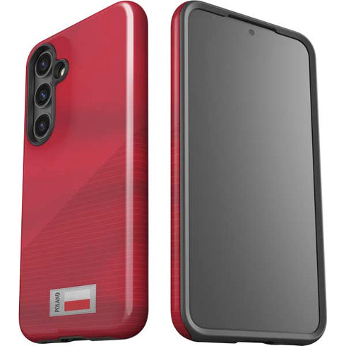 Poland Soccer Flag Galaxy S24 Plus Impact Case