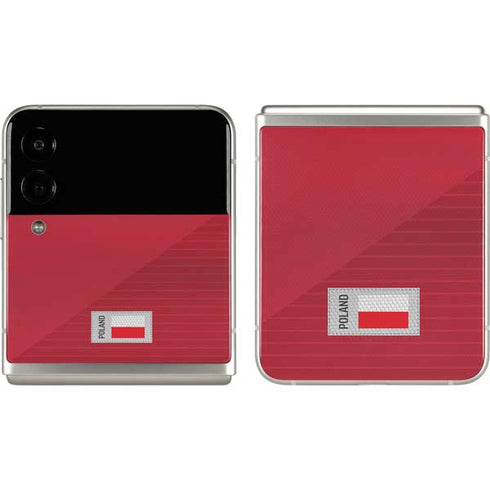 Poland Soccer Flag Galaxy Z Flip3 5G Skin