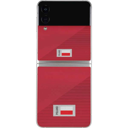 Poland Soccer Flag Galaxy Z Flip3 5G Skin