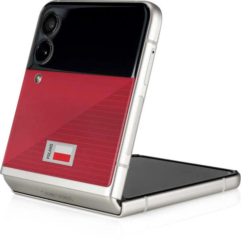 Poland Soccer Flag Galaxy Z Flip3 5G Skin