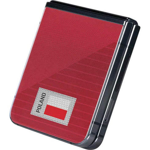 Poland Soccer Flag Galaxy Z Flip5 5G Skin