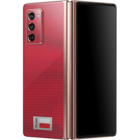 Poland Soccer Flag Galaxy Z Fold2 5G Skin