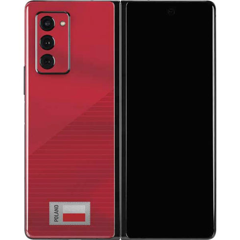 Poland Soccer Flag Galaxy Z Fold2 5G Skin