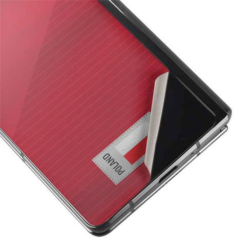 Poland Soccer Flag Galaxy Z Fold2 5G Skin