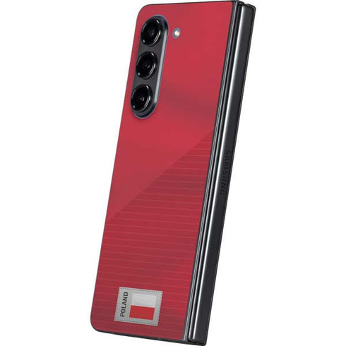 Poland Soccer Flag Galaxy Z Fold5 5G Skin