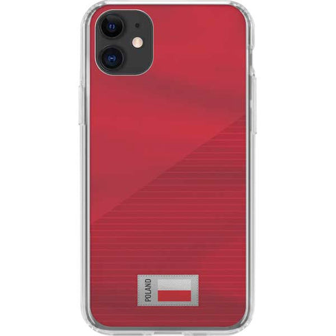 Poland Soccer Flag iPhone 11 Clear Case