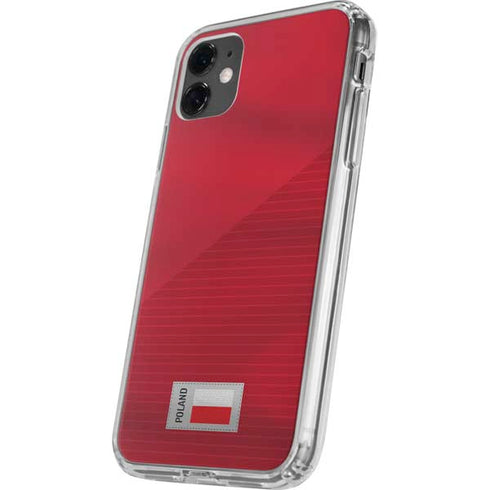 Poland Soccer Flag iPhone 11 Clear Case