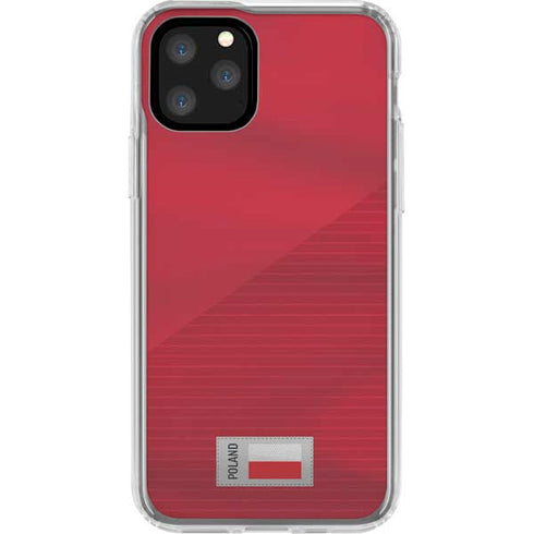 Poland Soccer Flag iPhone 11 Pro Clear Case