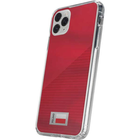 Poland Soccer Flag iPhone 11 Pro Clear Case
