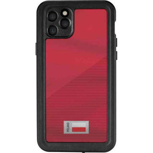 Poland Soccer Flag iPhone 11 Pro Max Waterproof Case