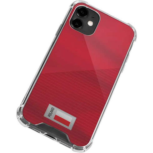 Poland Soccer Flag iPhone 12 Clear Case