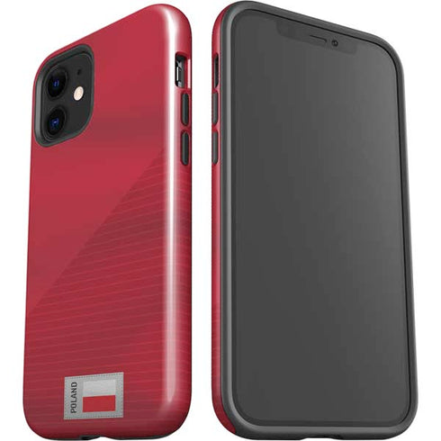 Poland Soccer Flag iPhone 12 Impact Case
