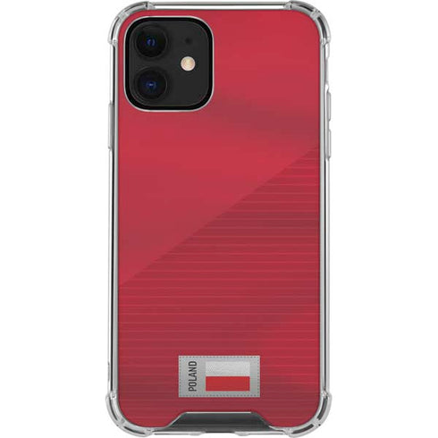 Poland Soccer Flag iPhone 12 Mini Clear Case
