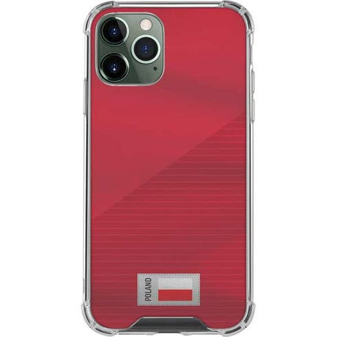 Poland Soccer Flag iPhone 12 Pro Max Clear Case