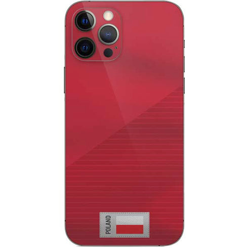 Poland Soccer Flag iPhone 12 Pro Skin