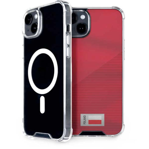 Poland Soccer Flag iPhone 15 MagSafe Case