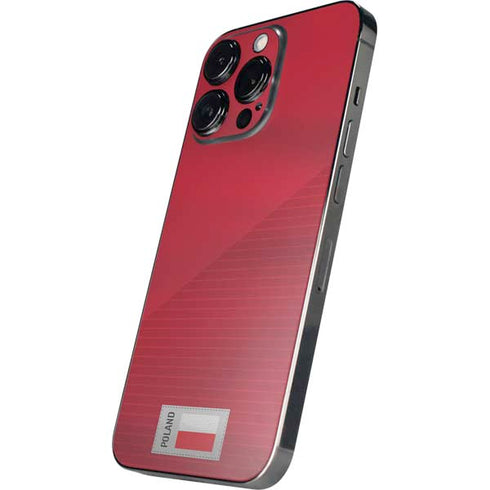 Poland Soccer Flag iPhone 14 Pro Max Skin