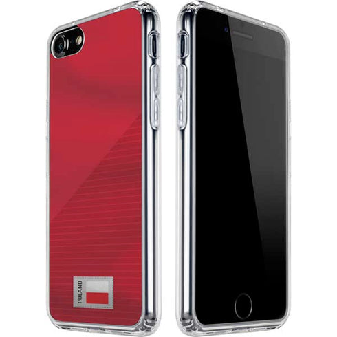 Poland Soccer Flag iPhone SE (2nd & 3rd Gen) Clear Case