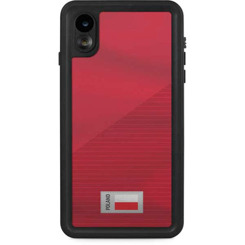 Poland Soccer Flag iPhone XR Waterproof Case
